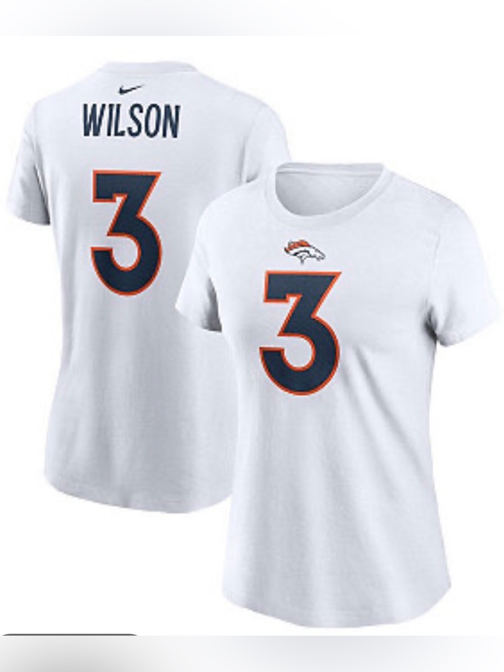 •NIKE•NWT NIKE X NFL DENVER BRONCOS #3 GRAPHIC FOOTBALL NIKE TEE SIZE MEDIUM
